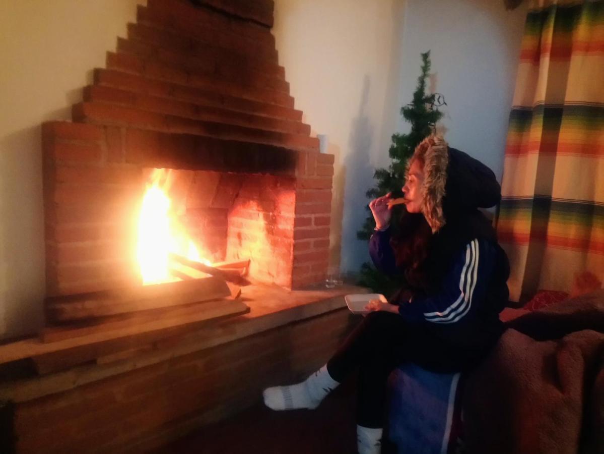 Cabana Con Banera Y Chimeneas En Puesta De Sol El Pacifico 외부 사진