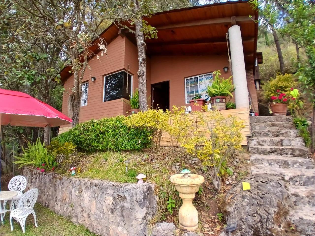 Cabana Con Banera Y Chimeneas En Puesta De Sol El Pacifico 외부 사진
